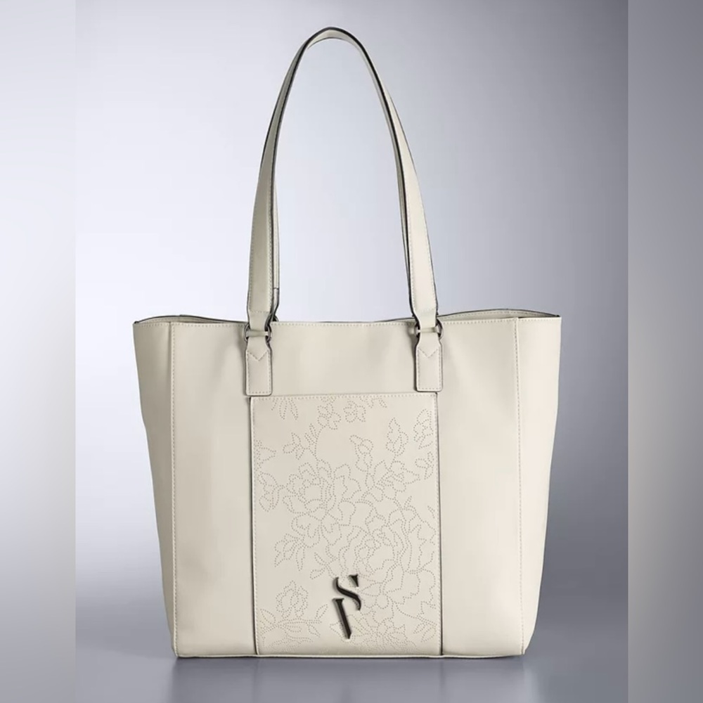 NWT Simply Vera Vera Wang Lavey Raddix Tote Bag